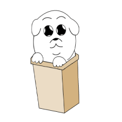 [LINEスタンプ] かわいい犬1