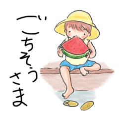 [LINEスタンプ] ほのぼの色鉛筆