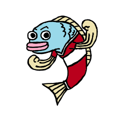[LINEスタンプ] バレーボール魚