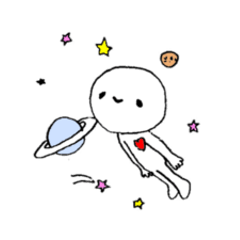 [LINEスタンプ] 白玉星人5