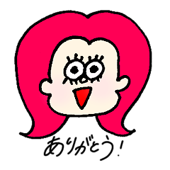 [LINEスタンプ] カラフルな女の子の日常