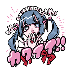 [LINEスタンプ] 萌きゅん姫カット連合