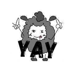 [LINEスタンプ] モノクロなどうぶつ