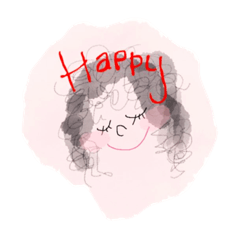 [LINEスタンプ] パーマネントウェーブさん