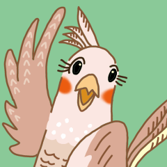 [LINEスタンプ] オカメインコのイヴ