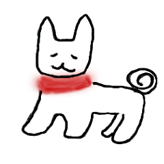 [LINEスタンプ] むちうち犬