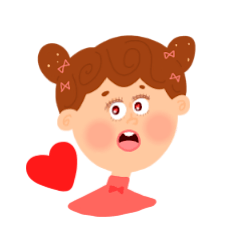 [LINEスタンプ] カワイイガール だんごちゃん