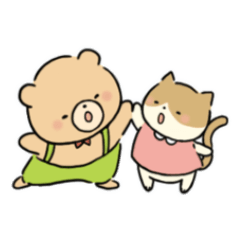 [LINEスタンプ] くまのぽぽら2