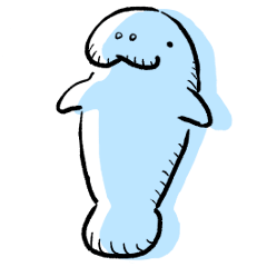 [LINEスタンプ] ゆるいマナティーのスタンプ