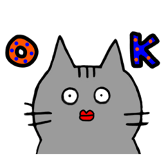 [LINEスタンプ] シュールな猫（使える）（便利！たぶん。）
