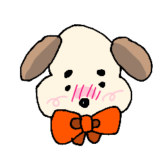 [LINEスタンプ] 赤ら顔の犬