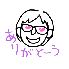 [LINEスタンプ] メガネっ子の手書きスタンプ