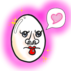 [LINEスタンプ] 強気な卵