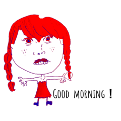 [LINEスタンプ] 不思議な女の子たち