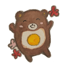 [LINEスタンプ] ハンバーグマメダマのたのしいまいにち