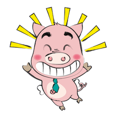 [LINEスタンプ] ブタマン（日常生活）