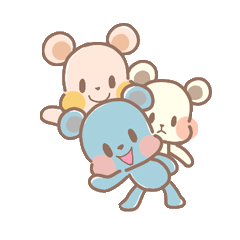 [LINEスタンプ] クマの3きょうだいの画像（メイン）