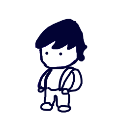[LINEスタンプ] 何か言う少年
