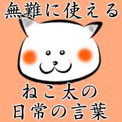 [LINEスタンプ] 無難に使えるねこ太の日常の言葉