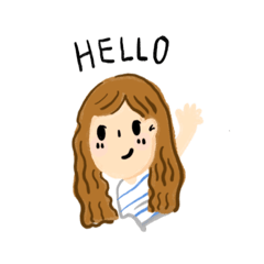 [LINEスタンプ] ひまわりちゃん V.1
