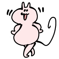 [LINEスタンプ] ポジティブぱんつねこ