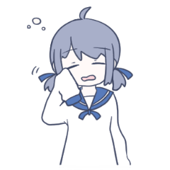 [LINEスタンプ] 女の子とかめ