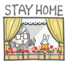 [LINEスタンプ] ぐち子さん。STAY HOME編