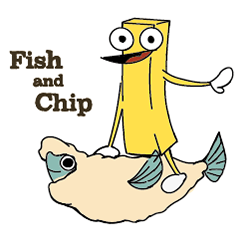 [LINEスタンプ] フィッシュ＆チップの日常
