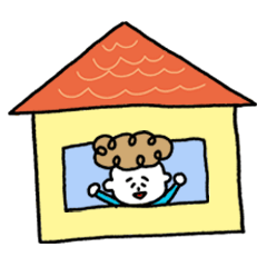 [LINEスタンプ] パーマくんとボブ美のおうち時間