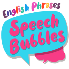 [LINEスタンプ] English Phrases Speech Bubbles