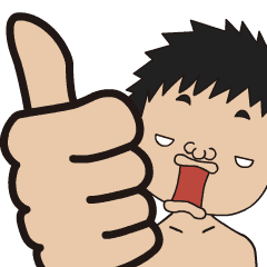 [LINEスタンプ] 動く！脱力少年