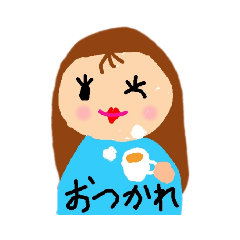 [LINEスタンプ] ほのぼのおしゃれガール