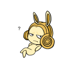 [LINEスタンプ] りんごうさぎ()