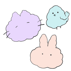 [LINEスタンプ] もこもこなどうぶつたち
