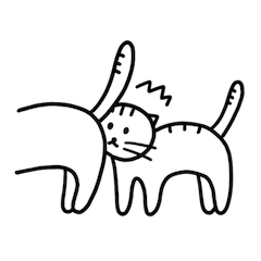 [LINEスタンプ] 猫の行動40
