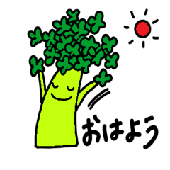 [LINEスタンプ] ブロッコリーの暮らし