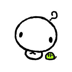 [LINEスタンプ] みー「白へび」