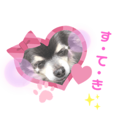 [LINEスタンプ] 愛犬アズキ「My Love」