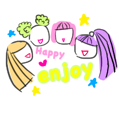 [LINEスタンプ] we are sorbet girls