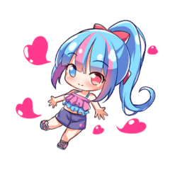 [LINEスタンプ] あみりちゃんスタンプ⑦
