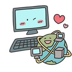 [LINEスタンプ] ゆるっとかわいいコンピュータフレンズ