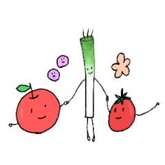 [LINEスタンプ] やさしいやさいたち