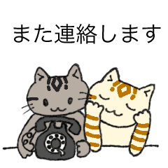 [LINEスタンプ] ねこ達【敬語ver】