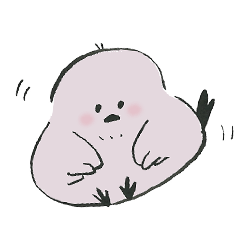 [LINEスタンプ] ふわふわエナガ