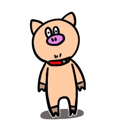 [LINEスタンプ] ブタのなつこ