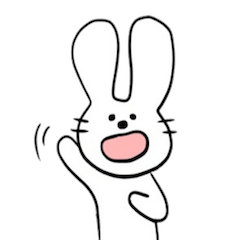 [LINEスタンプ] うさぎの何でもない日常