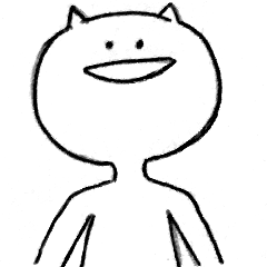 [LINEスタンプ] どんな時も笑顔なネコ