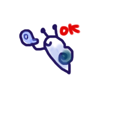 [LINEスタンプ] かたつむりのつむ③