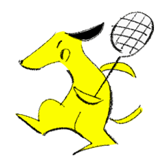 [LINEスタンプ] バドがしたいです