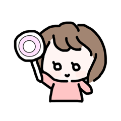 [LINEスタンプ] ボブの女の子のスタンプ